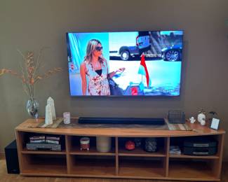 Smart tv, decor, display cabinet