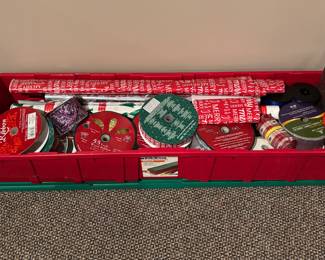 Christmas ribbon, paper