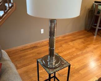 Accent table, lamp