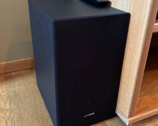 Samsung subwoofer and sound bar
