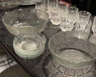 Salad bowls and dishes
