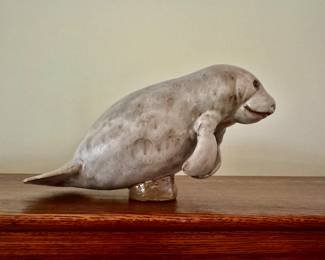 Andersen Studio art pottery manatee