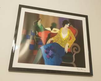 Tarkay Itzhack signed lithograph.
