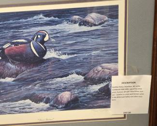 This is a very fine print from a well-known Hamilton, MT artist.