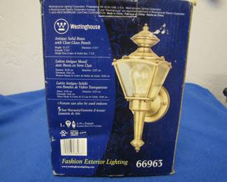 New in Box, outdoor Westinghouse fashion light.