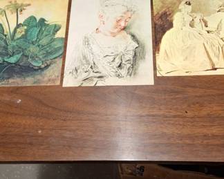 These are a series of photos from famous works many of which are from art from the 1500s to the 1800s. coming from France on a postcard format. All are suitable for framing. Choice of one or all.