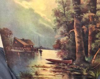 We have in this estate a large group of publications containing "frame worthy art". Some came from corporate advertising. Some other venues, However they are good and "frame worthy". A wide variety themes. Many from the early 1900s.