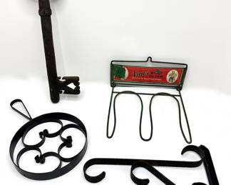 Vintage Van’s Boot Saver Boot Hook, Cast Iron Key, Trivet & Wall Hook
Lot #: 135
