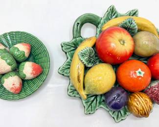 3 Vintage Portuguese Majolica Fruit Plates, Strawberries By Jos Alves Cunha Sucessor
Lot #: 14