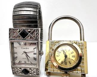 Vintage Cardini Marchesite Watch & Desire Padlock Watch
Lot #: 27