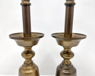 Pair Large Bonze Candlesticks Purchased At Bloomingdales
Lot #: 117