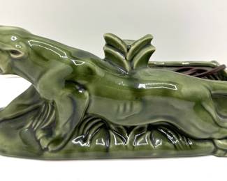 3 Mid Century Modern Ceramic Panther & Tiger TV Lamps With High Gloss Glaze
Lot #: 30