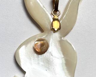 Vintage Playboy Bunny Mother Of Pearl Pendant
Lot #: 17