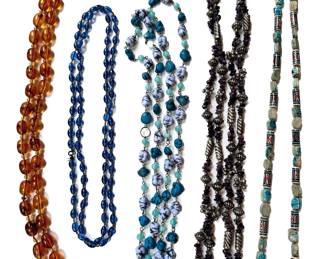 5 Extra Long Beaded Necklaces
Lot #: 129