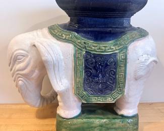 Vintage Glazed Stoneware Garden Stool Of Elephant
Lot #: 113