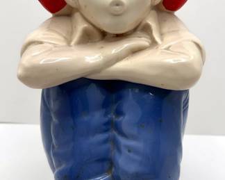 Vintage Hull "Blessings On Thee, Barefoot Boy" Huckleberry Finn Cookie Jar
Lot #: 77