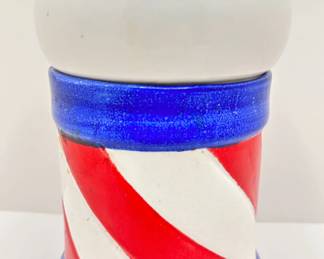Vintage Italian Barber Pole Cookie Jar
Lot #: 78