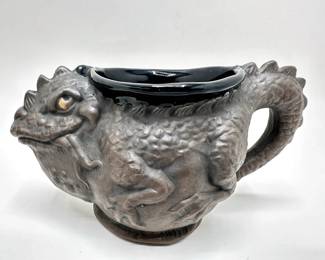 Pair Jim Rumph 1975 "mind Circus" Iguana Ceramic Mugs, Signed
Lot #: 63