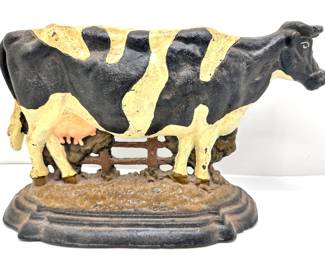 Vintage Cast Iron Dairy Cow Doorstop
Lot #: 97