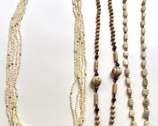 3 Vintage Necklaces Including Carved Scarab
Lot #: 111
