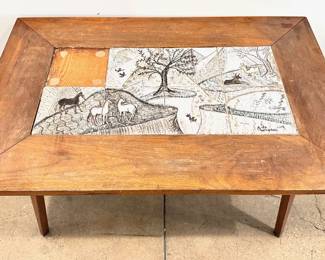 Aida Whedon Mid Century Modern 1949 Solid Wood Coffee Table With Tile Insert
Lot #: 87