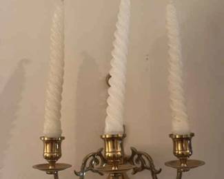 Wall Brass Candle Holders