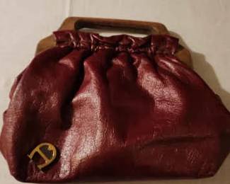 Vintage Etienne Aigner Red Leather Purse 