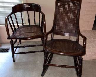 Small Cane Chair Rocking Cane Chair