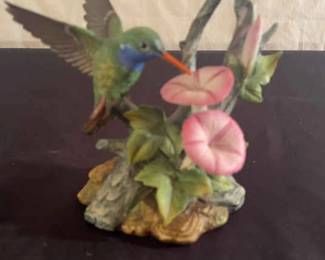 Andrea By Sadek BroadBilled Hummingbird With Morning Glories