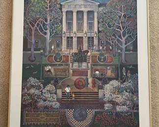 Framed Spirit of the Capitol Poster Raleigh, NC