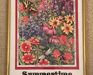 Framed Summertime In Apex Print