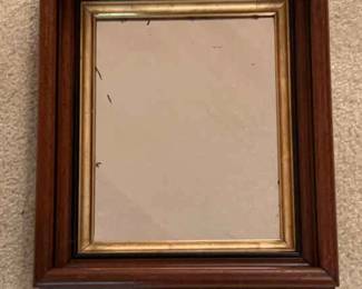 Small Wood Framed Mirror