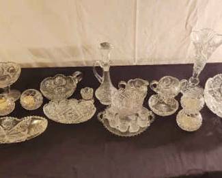 Mystery Lot Of Crystal Like Glass