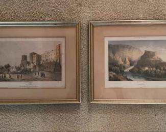 Vintage Framed Avignon  Vaucluse Prints