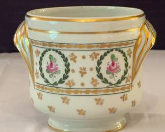 Limoges France For Eveling  Reuss Co. Cache Pot