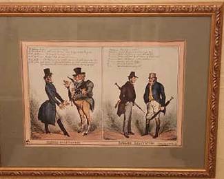  French Salutation English Salutation Framed 