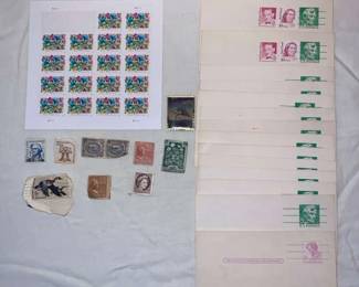 Mixed Used Stamps, Postcards Forever Stamps