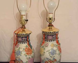 Pair Of Asian Lamps