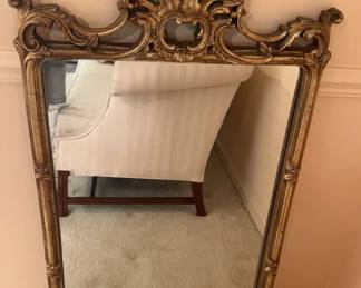 Dark Wood Framed Mirror