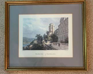 Framed Print of French Outdoor Scene