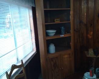 Mormon pine corner cabinet
