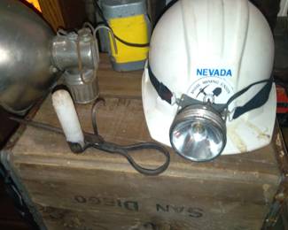 Lots of mining lighting, dynamite boxes 