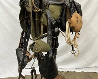 Complete U.S. Cavalry Saddle Set with Black Powder Gun and Sword