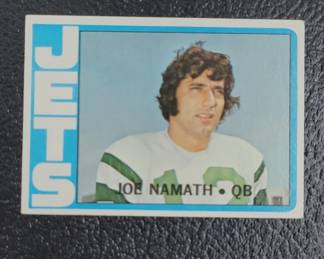 1972 Joe Namath Topps Football Card