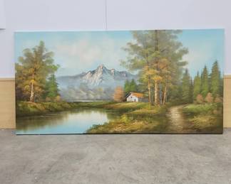 Original Oil Painting Unframed on Canvas 48" x 24"
