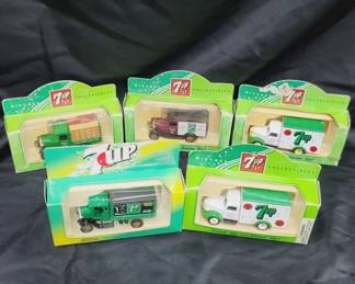 Lledo England 7up Die Cast Car Lot of 5