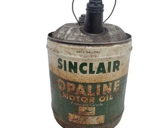 Sinclair Opaline 5 Gal Motor Oil Can