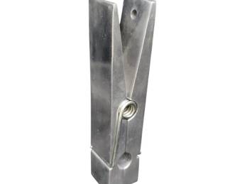 60's Pop Art Large Aluminum Clothespin