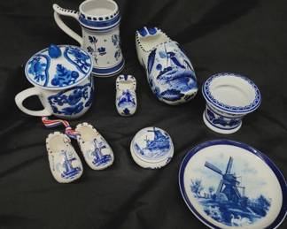 Delft Blue Pottery Lot
