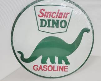 Sinclair Dino Gas Station Metal Sign